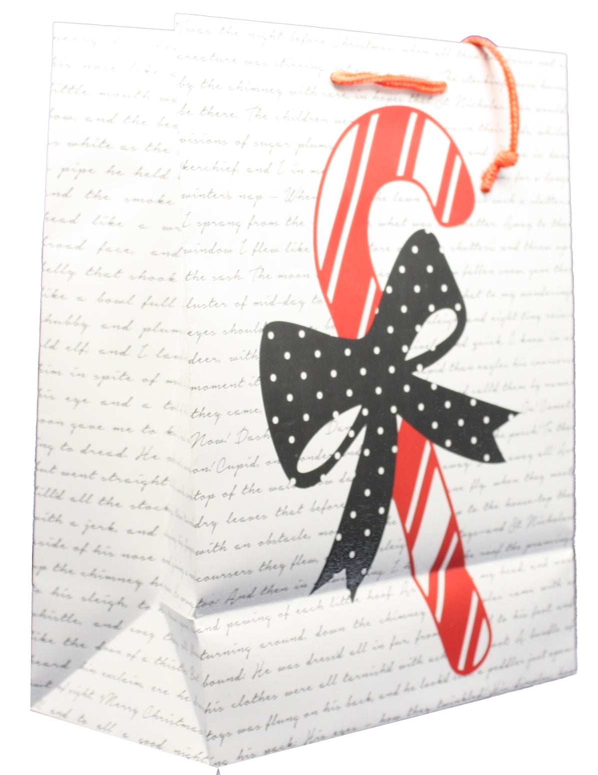 Large Gift Bag With Tissue - Candy Cane