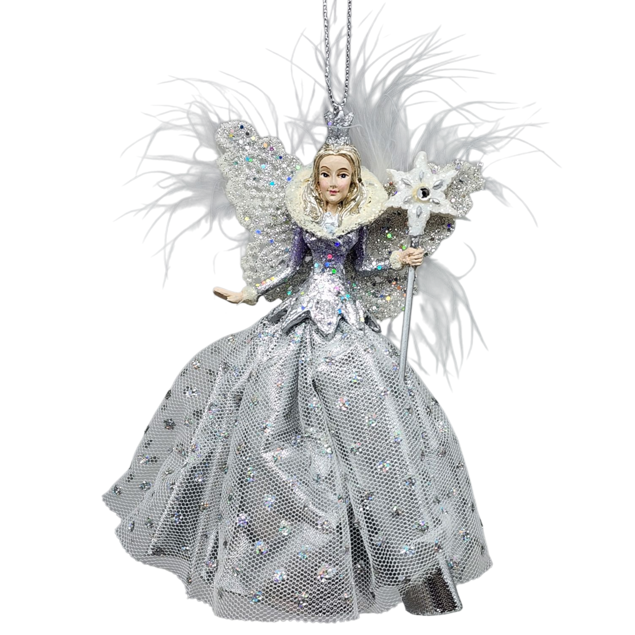 Lavender Snow Queen Ornament -