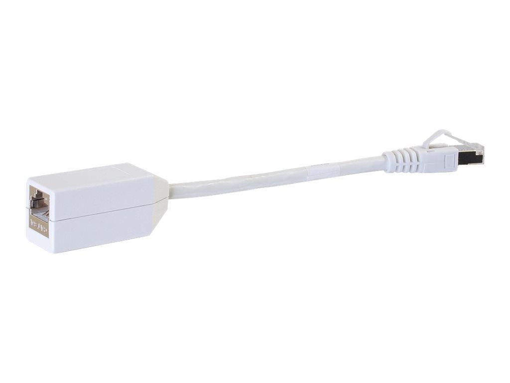 Legrand TechChoice - Network adapter - RJ-45 (M) to RJ-45 (F) - 8 in - foiled unshielded twisted pair (F/UTP) - CAT 6a - booted, DPA6A5PK-09