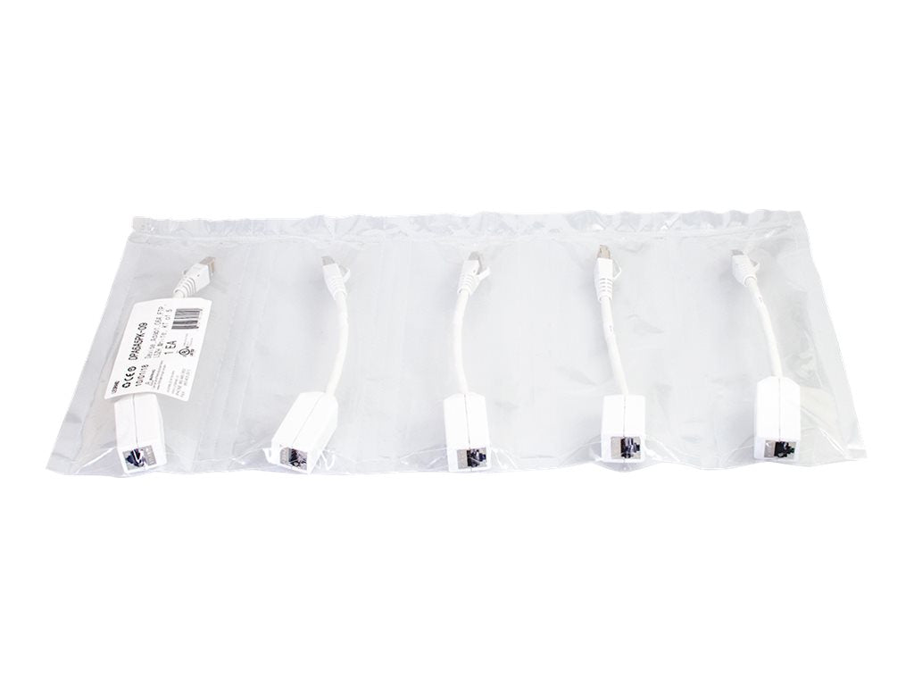 Legrand TechChoice - Network adapter - RJ-45 (M) to RJ-45 (F) - 8 in - foiled unshielded twisted pair (F/UTP) - CAT 6a - booted, DPA6A5PK-09