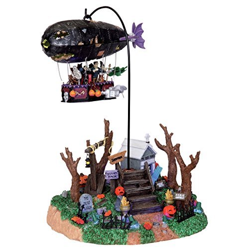 Lemax Spooky Town Animated Dreaded Zeppelin