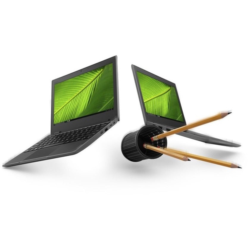 Lenovo 100e Windows 2nd Gen 81M80080US 11.6" Netbook - HD - 1366 x 768 - Intel Celeron N4020 Dual-core (2 Core) 1.10 GHz - 4 GB Total RAM - 4 GB On-board Memory - 128 GB SSD - Black