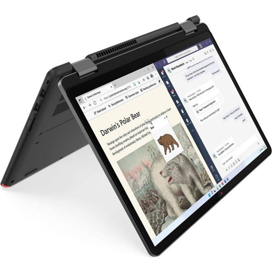 Lenovo 13W Yoga 82S1000Dus 13.3" Touchscreen Notebook - Wuxga - 1920 X 1200 - Amd Ryzen 5 5625U Hexa-Core (6 Core) 2.30 Ghz - 8 Gb Total Ram - 4 Gb On-Board Memory - 256 Gb Ssd - Thunder Black