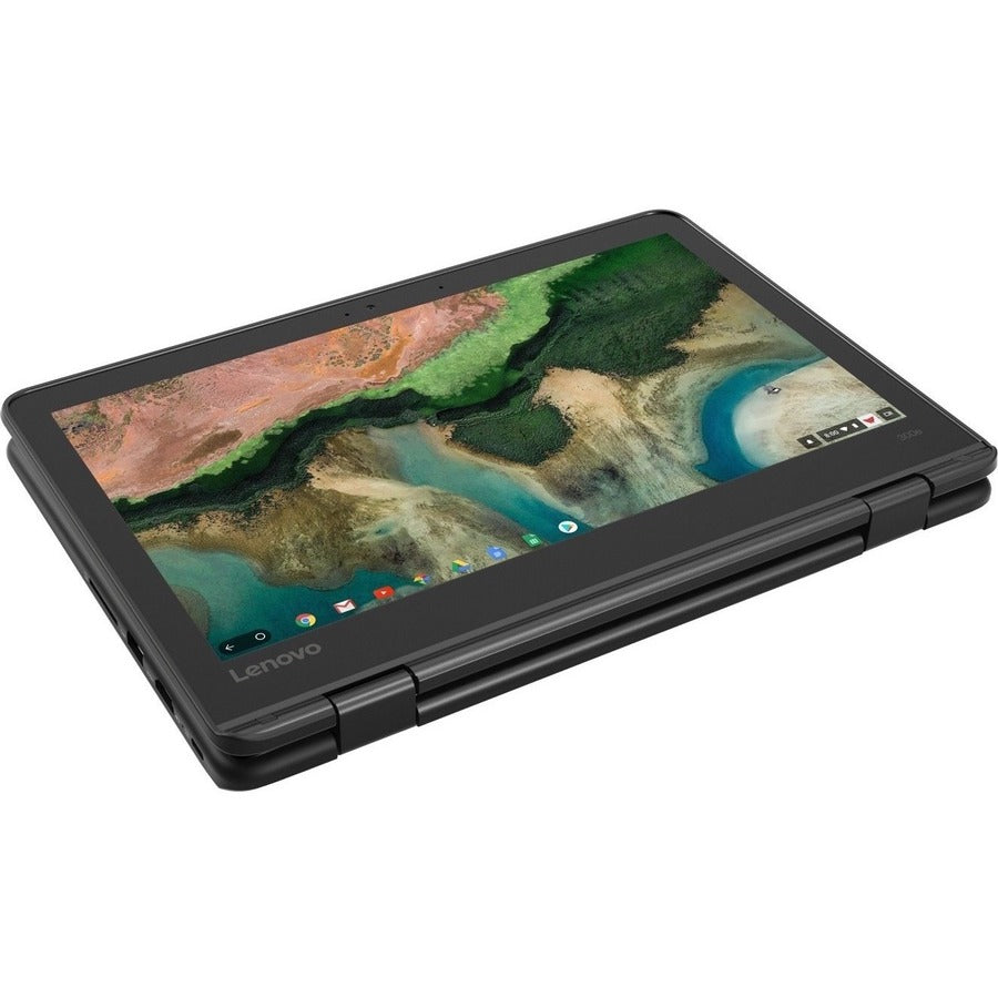 Lenovo-IMSourcing 300e Chromebook 2nd Gen 81MB0066US 11.6 Touchscreen Convertible 2 in 1 Chromebook - HD - Intel Celeron N4020 - 4 GB - 32 GB Flash Memory - English Keyboard - Black"