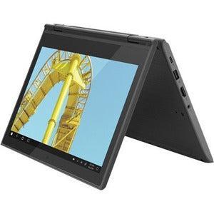 Lenovo 300e 81M900FVUS 11.6 Touchscreen Convertible 2 in 1 Notebook - HD - Intel Pentium Silver N5030 - 4 GB - 128 GB SSD - English Keyboard - Black"