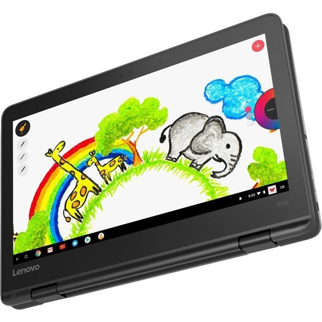 Lenovo 300e Chromebook 2nd Gen 81MB0061US 11.6 Touchscreen Chromebook - HD - Intel Celeron N4120 - 8 GB - 64 GB Flash Memory - English Keyboard - Black"