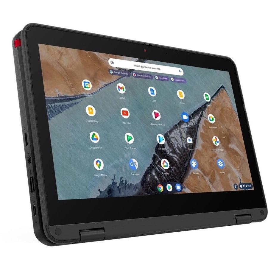 Lenovo 300e Chromebook Gen 3 82J90007US LTE Advanced 11.6" Touchscreen Chromebook - HD - 1366 x 768 - AMD 3015Ce Dual-core (2 Core) 1.20 GHz - 4 GB Total RAM - 4 GB On-board Memory - 32 GB Flash Memory - Gray