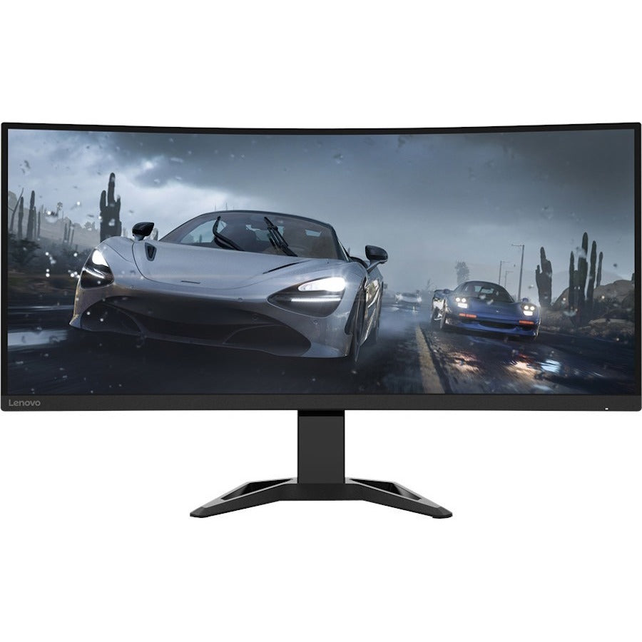 Lenovo G34w-30 34" Class UW-QHD Curved Screen Gaming LCD Monitor - 21:9 - Raven Black -