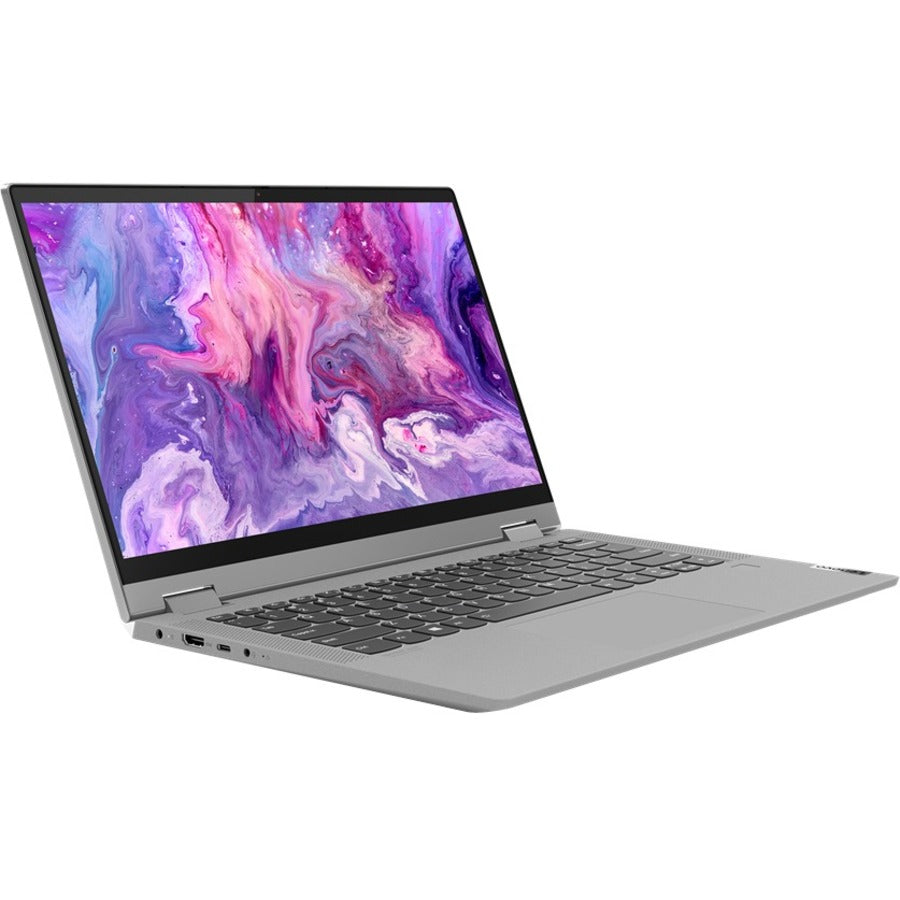 Lenovo IdeaPad Flex 5 14ALC05 82HU0084US 14" Touchscreen Convertible 2 in 1 Notebook - Full HD - 1920 x 1080 - AMD Ryzen 3 5300U Quad-core (4 Core) 2.60 GHz - 4 GB Total RAM - 128 GB SSD - Platinum Gray