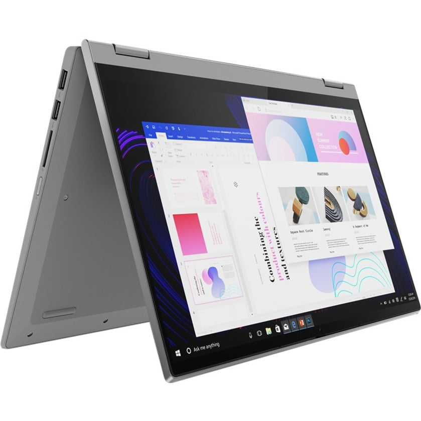 Lenovo IdeaPad Flex 5 14ALC05 82HU0084US 14" Touchscreen Convertible 2 in 1 Notebook - Full HD - 1920 x 1080 - AMD Ryzen 3 5300U Quad-core (4 Core) 2.60 GHz - 4 GB Total RAM - 128 GB SSD - Platinum Gray