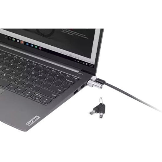 Lenovo NanoSaver MasterKey Cable Lock - Master Keyed Lock - Black - Carbon Steel Plastic -