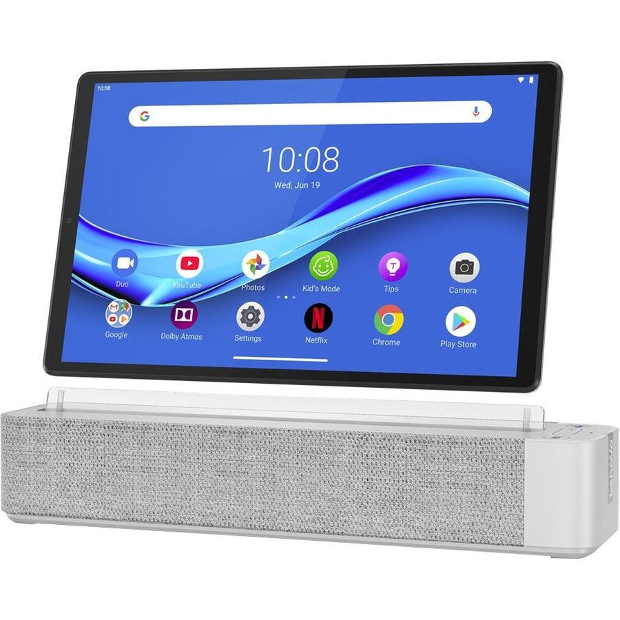 Lenovo Smart Tab M10 TB-X606FA Tablet - 10.3" WUXGA - Cortex A53 Octa-core (8 Core) 2.30 GHz Quad-core (4 Core) 1.60 GHz - 4 GB RAM - 128 GB Storage - Android 9.0 Pie - Platinum Gray
