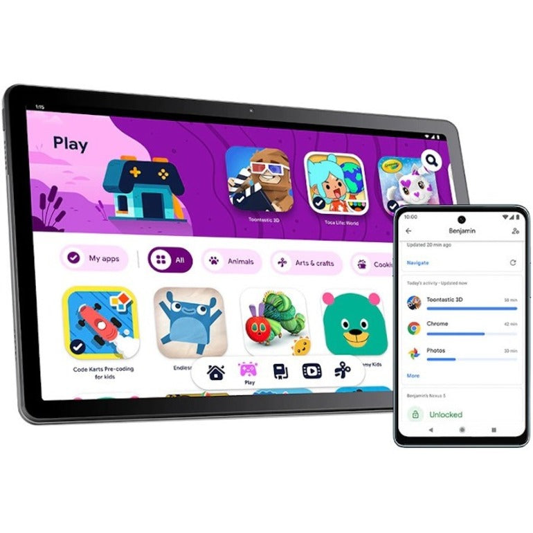 Lenovo Tab M10 Plus (3Rd Gen) Tablet - 10.6" 2K - Octa-Core (Cortex A55 Dual-Core (2 Core) 2 Ghz + Cortex A55 Hexa-Core (6 Core) 1.80 Ghz) - 3 Gb Ram - 32 Gb Storage - Android 12 - Storm Gray