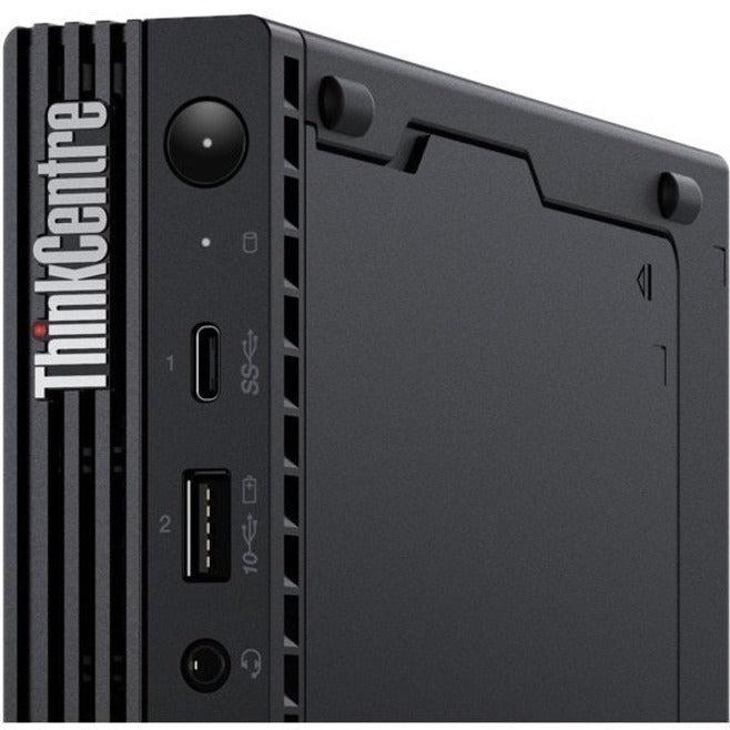 Lenovo ThinkCentre M80q 11DN0097US Desktop Computer - Intel Core i3 10th Gen i3-10100T Quad-core (4 Core) 3 GHz - 8 GB RAM DDR4 SDRAM - 128 GB M.2 PCI Express NVMe 3.0 x2 SSD - Tiny - Black