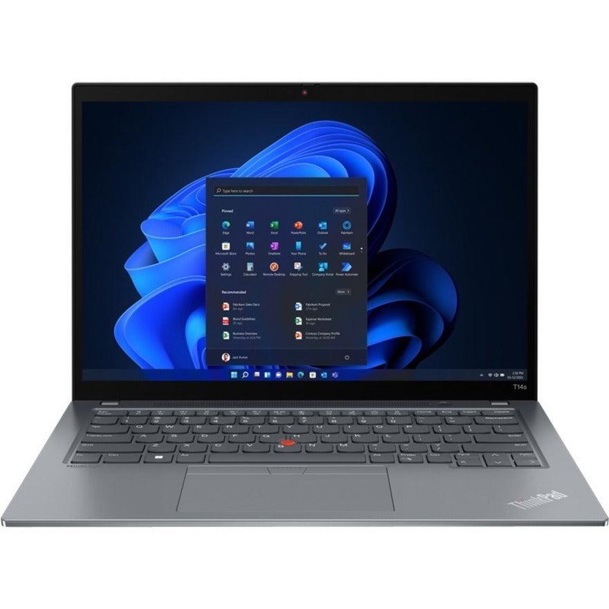 Lenovo ThinkPad T14s Gen 3 21BR00FSUS 14" Notebook - WUXGA - 1920 x 1200 - Intel Core i7 12th Gen i7-1260P Dodeca-core (12 Core) - 16 GB Total RAM - 16 GB On-board Memory - 512 GB SSD - Storm Gray