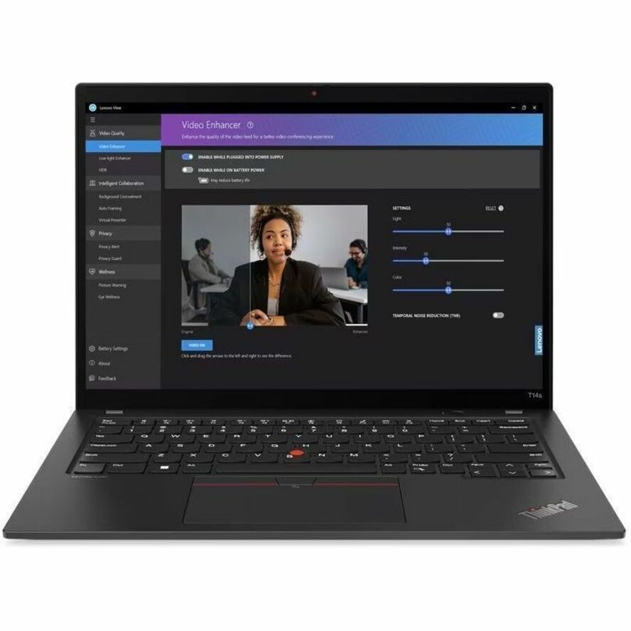 Lenovo ThinkPad T14s Gen 4 21F8004KUS 14" Notebook - WUXGA - 1920 x 1200 - AMD Ryzen 5 PRO 7540U Hexa-core (6 Core) 3.20 GHz - 16 GB Total RAM - 16 GB On-board Memory - 256 GB SSD - Deep Black