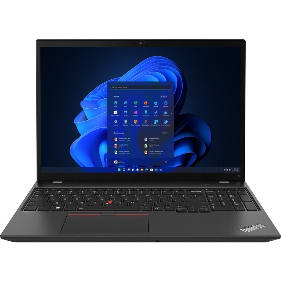 Lenovo ThinkPad T16 Gen 1 21CH0065US 16" Notebook - WUXGA - AMD Ryzen 5 PRO 6650U - 16 GB