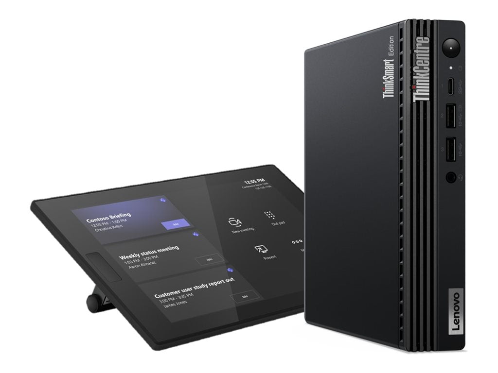 Lenovo ThinkSmart Tiny Kit - Video conferencing kit (touchscreen console, compute system) - with 1 Year Lenovo Premier Support 12XH0008US