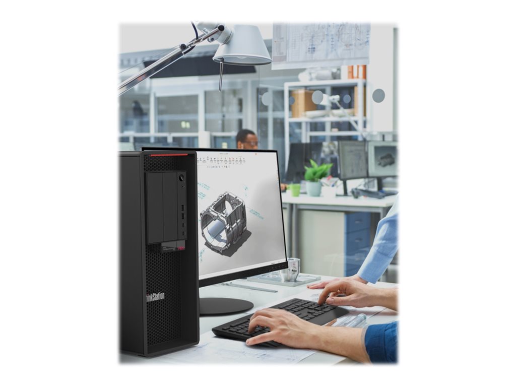 Lenovo ThinkStation P620 30E0 - Tower - 1 x Ryzen ThreadRipper PRO 5945WX / up to 4.5 GHz - AMD PRO - RAM 64 GB - SSD 2 TB - 30E000YFUS