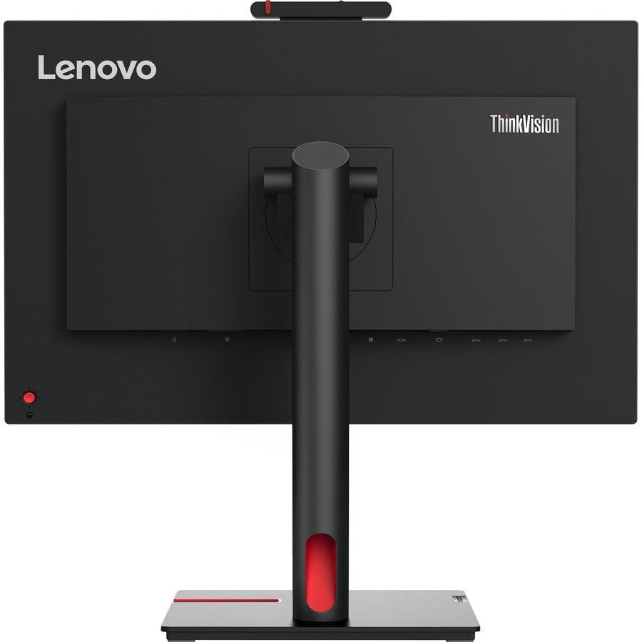 Lenovo ThinkVision 23.8" Webcam Full HD LCD Monitor - 16:9 - Raven Black