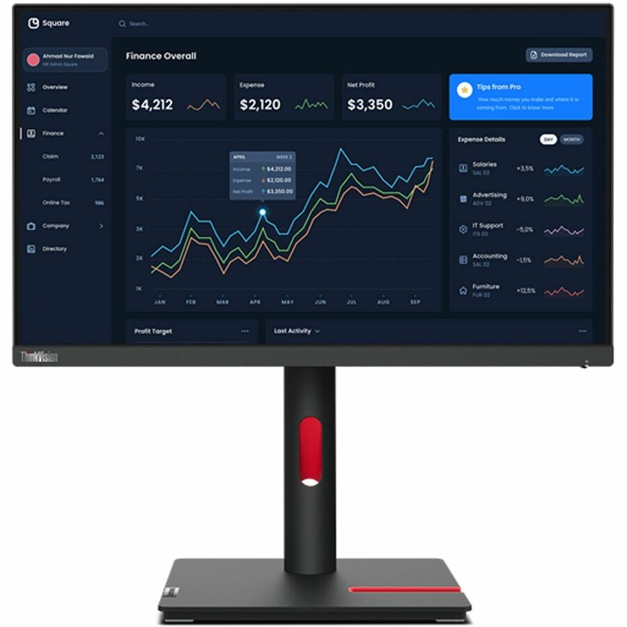 Lenovo ThinkVision T22i-30 - 21.5" Full HD IPS Monitor 63B0MAT6US