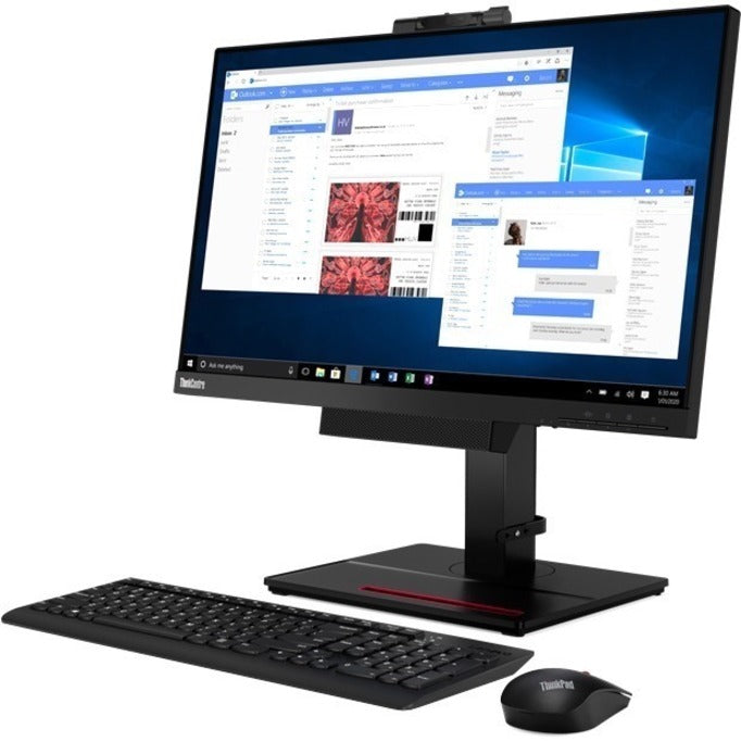Lenovo Thinkcentre Tio24Gen4 23.8" Full Hd Wled Lcd Monitor - 16:9 - Black - 24" Class - In-Plane Switching (Ips) Technology - 1920 X 1080 - 16.7 Million Colors - 250 Nit - 4 Ms - 60 Hz Refresh Rate - Displayport