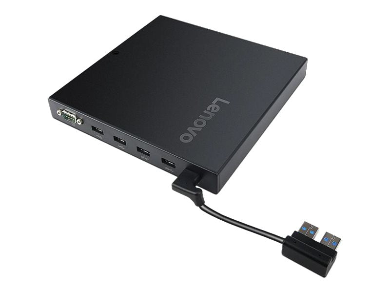Lenovo Tiny 4 IO Expansion Box - Port replicator - USB - 90 Watt - for ThinkCentre M710q (tiny); M910q (tiny); M910x;