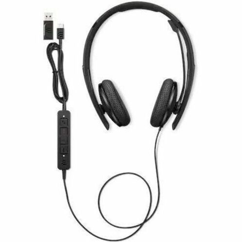 Lenovo Wired VoIP Headset (UC) - Stereo - USB Type C - Wired - 2.2 Kilo Ohm - 20 Hz - 20