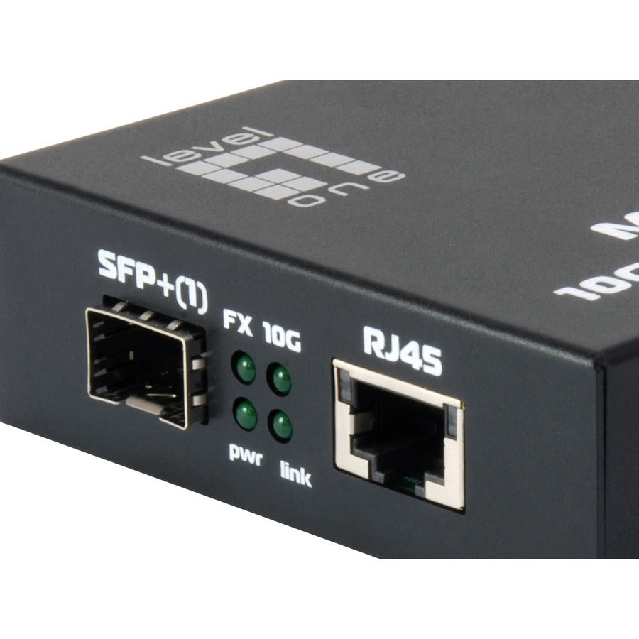 LevelOne RJ45 to SFP+ 10-Gigabit Media Converter GVT-0500