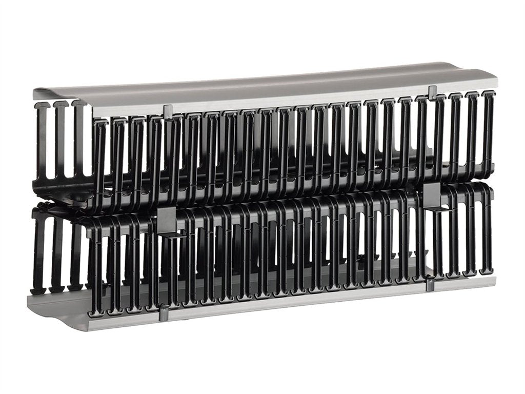 Leviton Versi-Duct Vertical Cable Management System - Rack cable management panel (front and rear, vertical) with cover