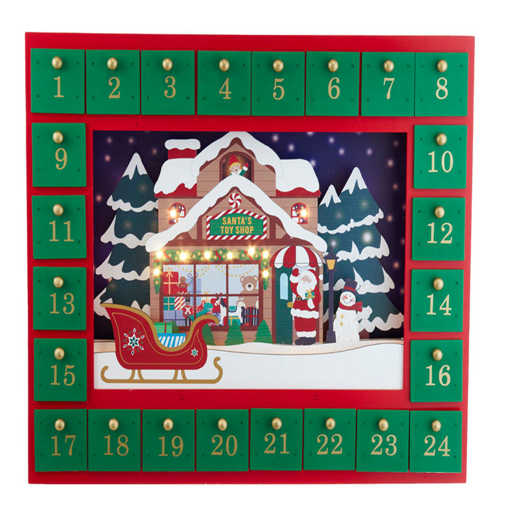 Light up Santa's Toy Shop - Advent Calendar