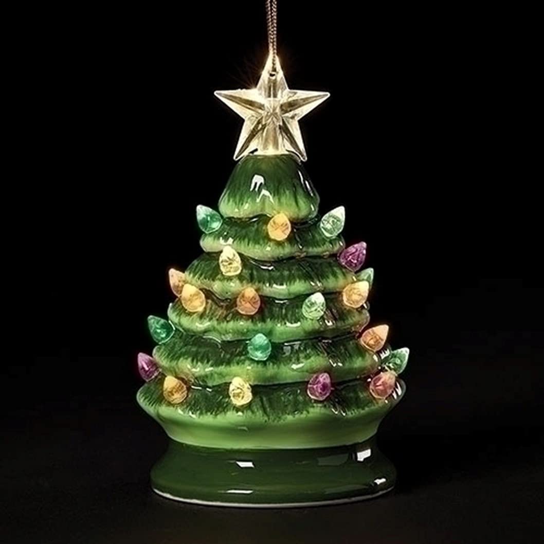 Lighted Ceramic Vintage Tree - 5 Inch