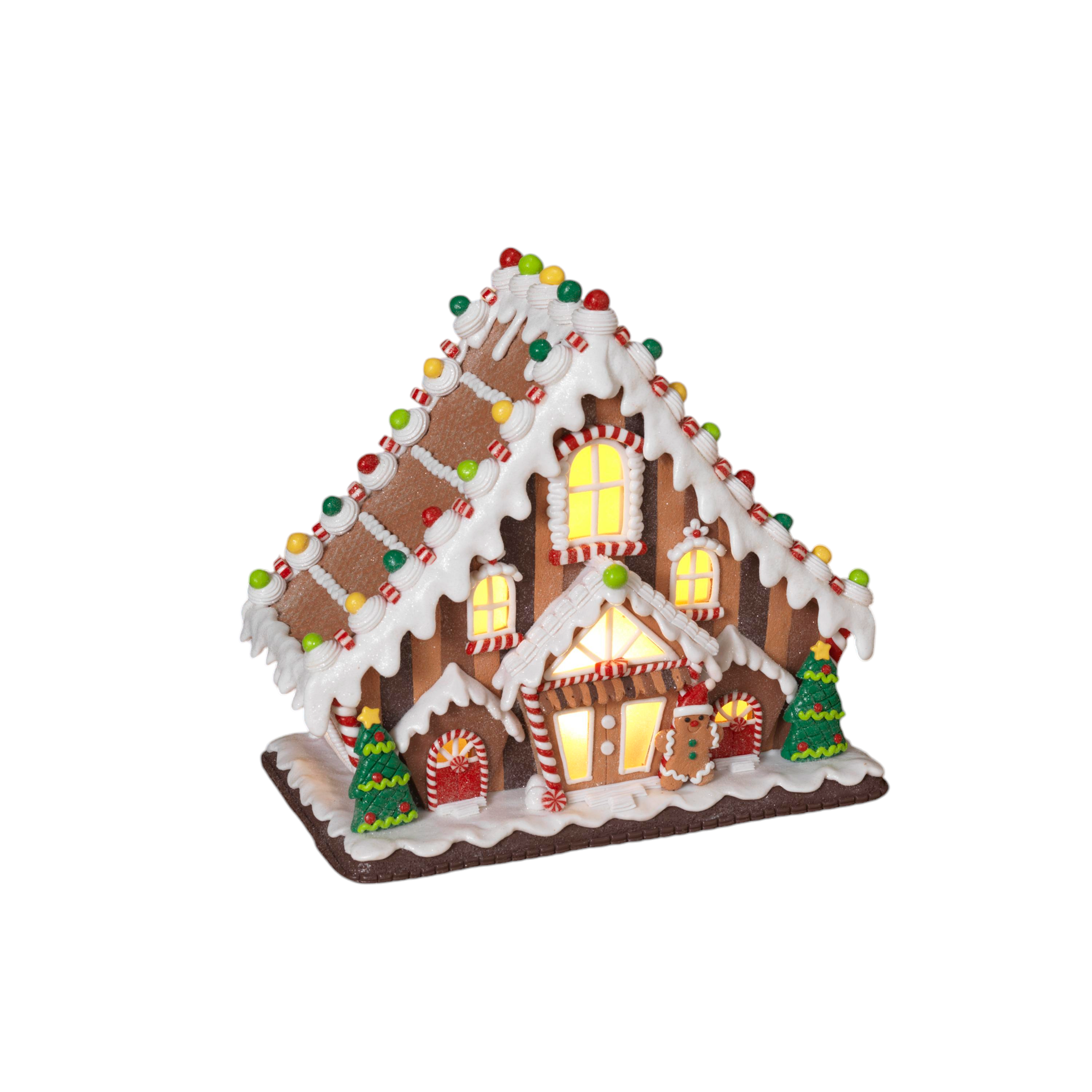 Lighted Gingerbread House - 9.5 inch