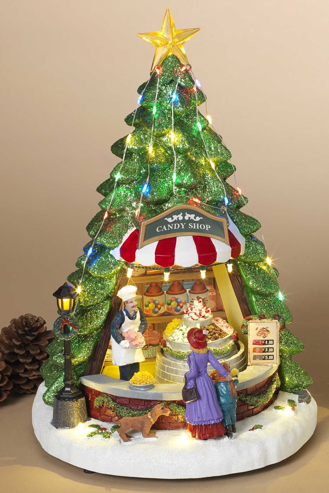 Lighted Musical Christmas Tree Store - Candy Shop