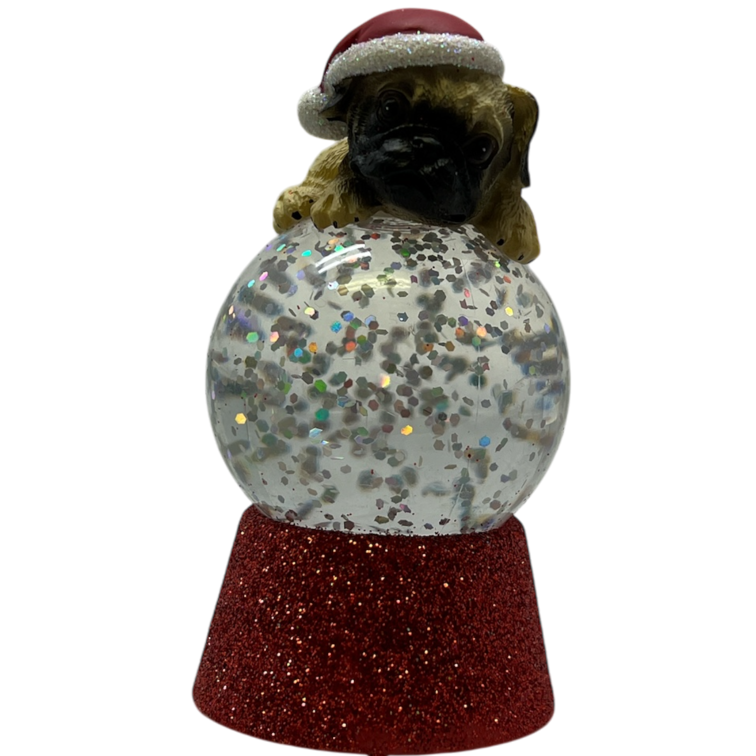 Lighted Pug Snowglobe