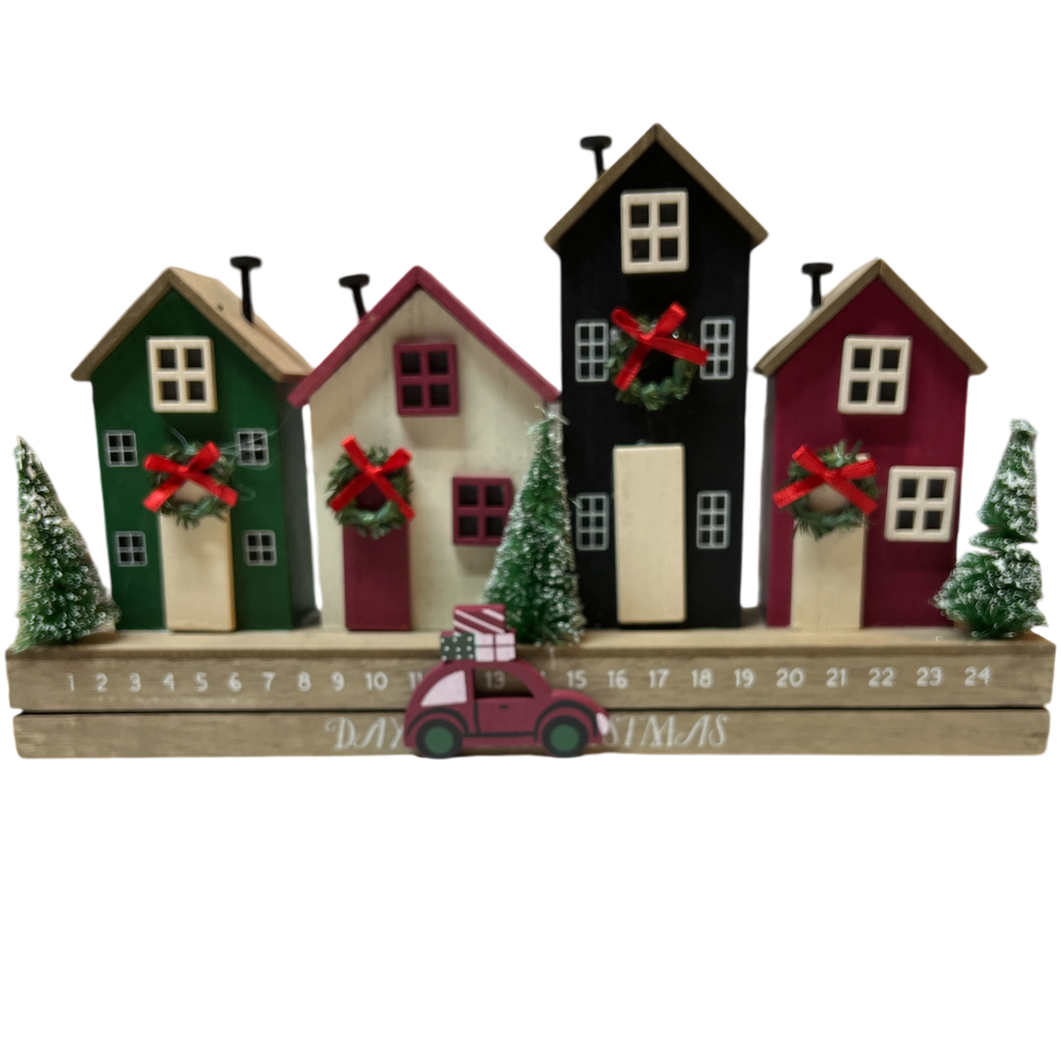 Lighted Row House Countdown Calendar