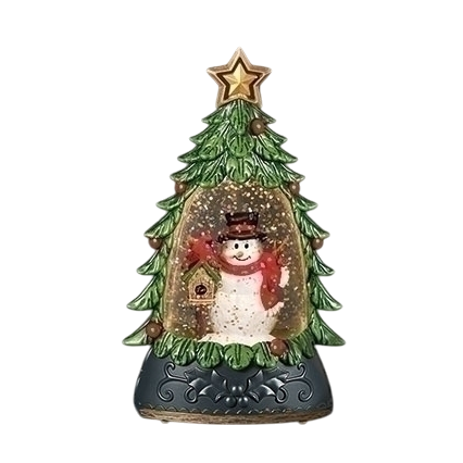 Lighted Tree Shimmer - 6 Inch - Snowman