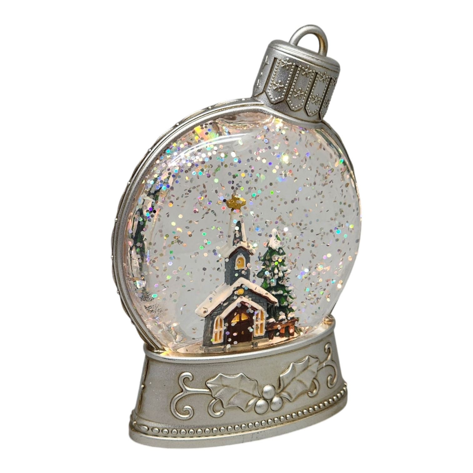 Lighted Water Globe - Church