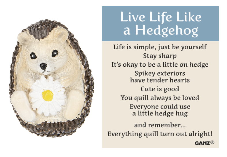 Live Life like a Hedgehog - Charm