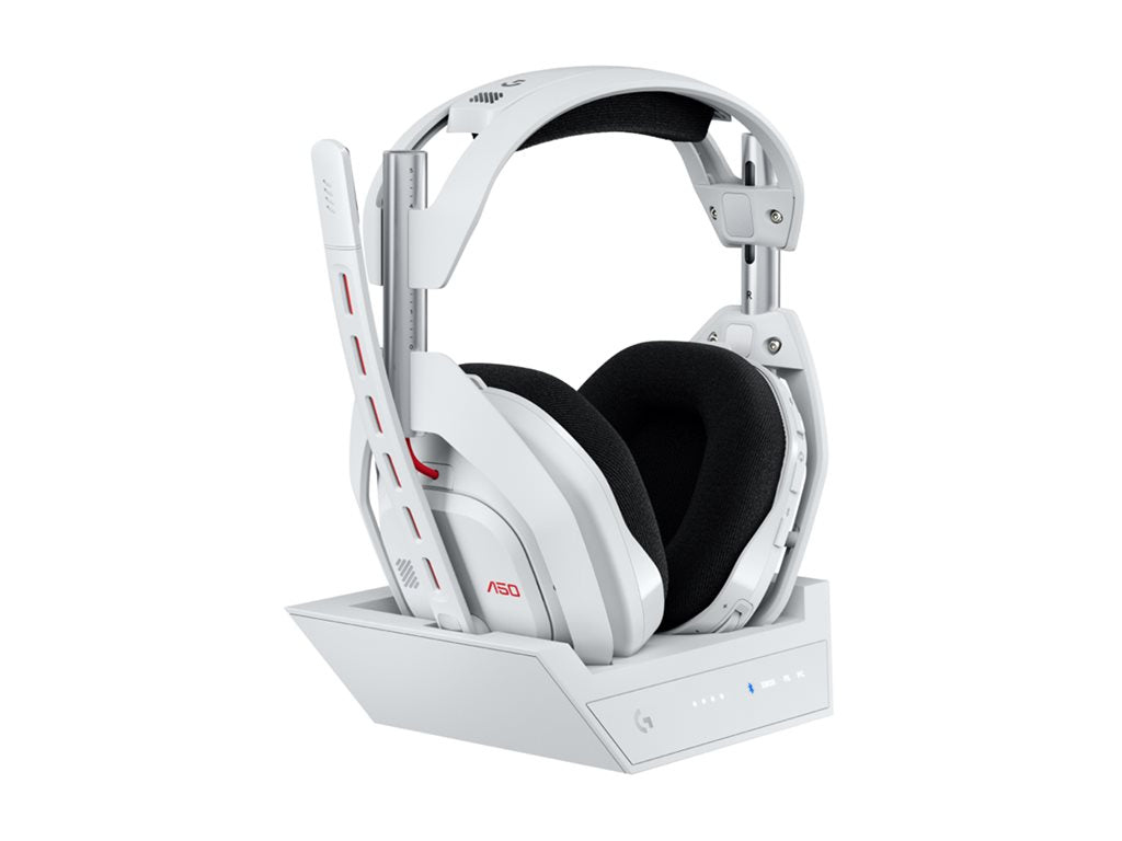 Logitech G Astro A50 - 5th generation - headset - full size - Bluetooth / LIGHTSPEED - wireless - white