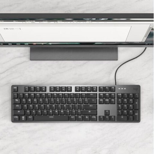 Logitech K845ch Mechanical Illuminated Corded Aluminum Keyboard (Cherry Blue) - Brown Box 920-009864