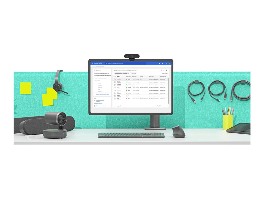 Logitech Large Google Meet Rooms with Tap + Rally Plus + Meet Compute - Video conferencing kit - with Google Meet Compute TAPRAPGGLCTL2