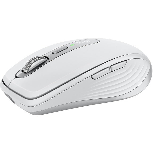 Logitech MX Anywhere 3 Compact Performance Mouse, Wireless, Comfort, Fast Scrolling, Any Surface, Portable, 4000DPI, Customizable Buttons, USB-C, Bluetooth, Apple Mac, iPad, Windows PC, Linux, Chrome, Pale Gray 910-005985