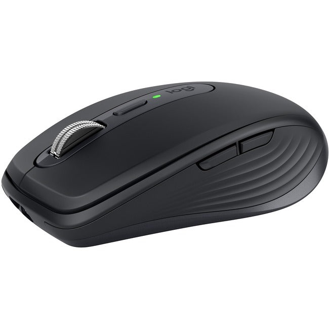 Logitech MX Anywhere 3 Compact Performance Mouse, Wireless, Comfort, Fast Scrolling, Any Surface, Portable, 4000DPI, Customizable Buttons, USB-C, Bluetooth, Apple Mac, iPad, Windows PC, Linux, Chrome (Black) 910-005987