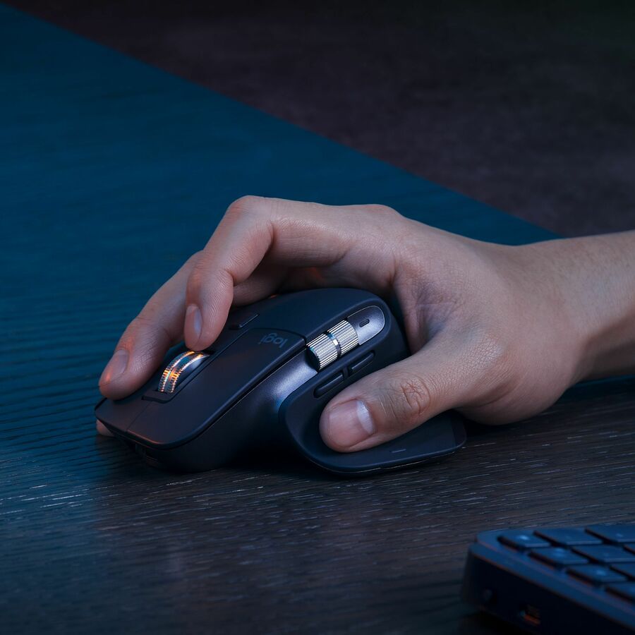 Logitech MX Keys S Combo - Performance Wireless Keyboard and Mouse with Palm Rest - USB