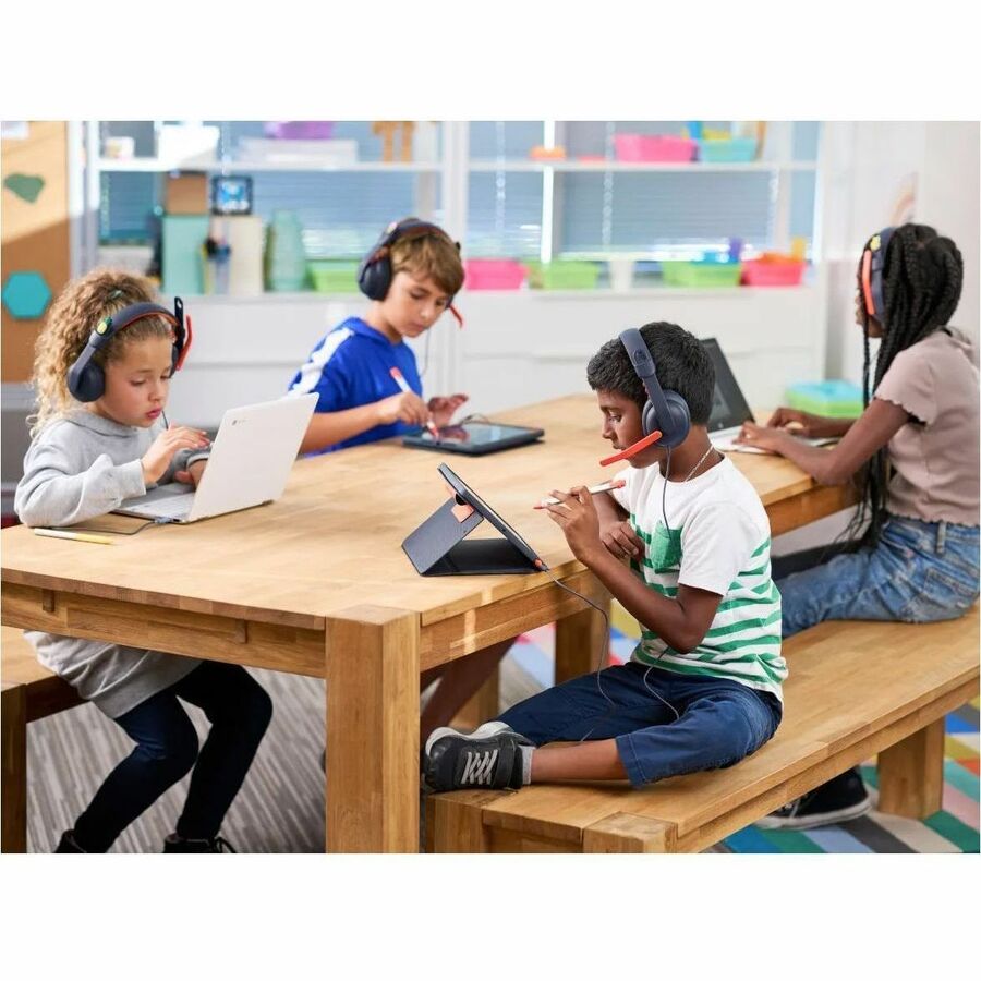 Logitech Zone Learn Headset - Stereo - USB Type A - Wired - Over-the-ear - Binaural -