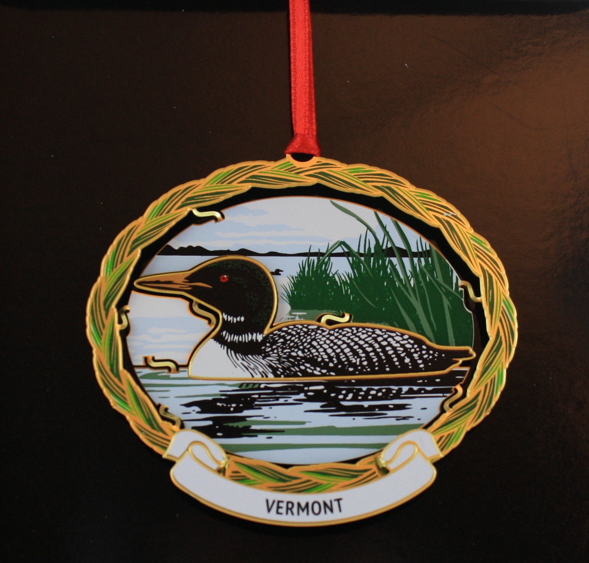 Loon Collectible Brass Ornament