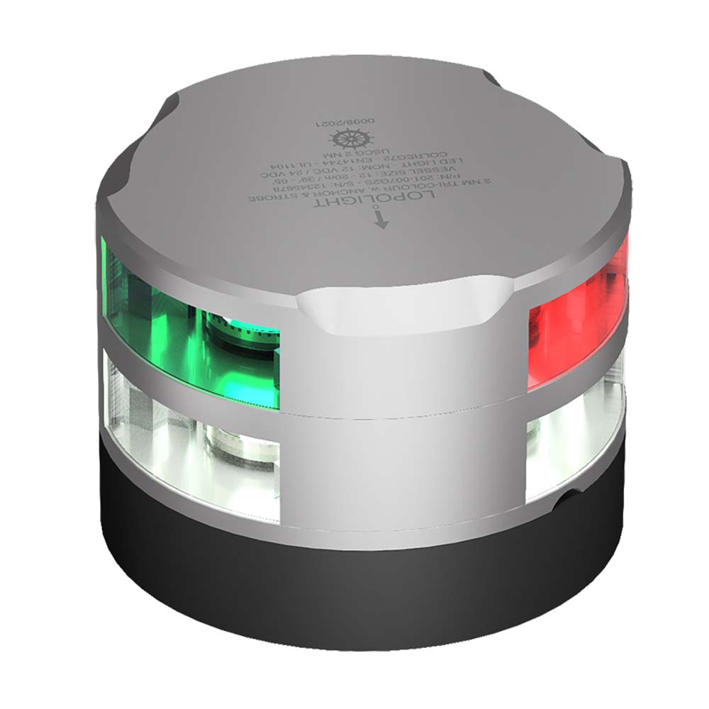 Lopolight Series 201-007 - Tri-Color Navigation/Anchor/Strobe - 2NM - Horizontal Mount -