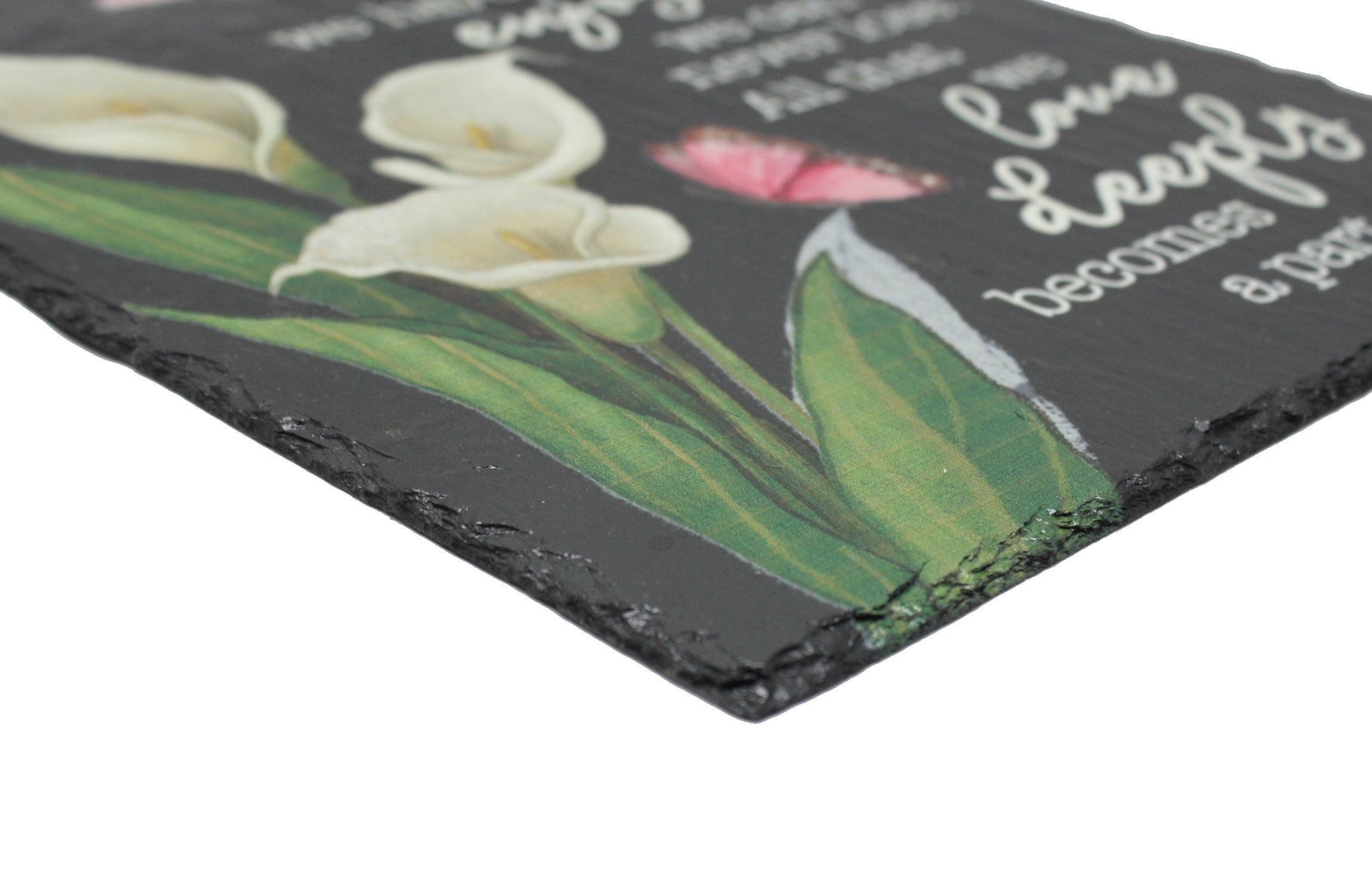 Love Deeply Slate Garden Plaque