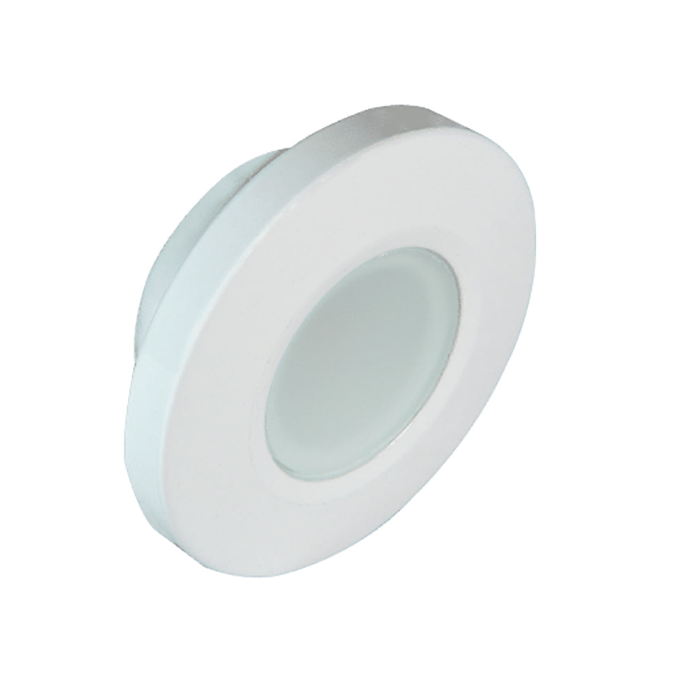 Lumitec Orbit - Flush Mount Down Light - White Finish - 4-Color Blue/Red/Purple/White Non